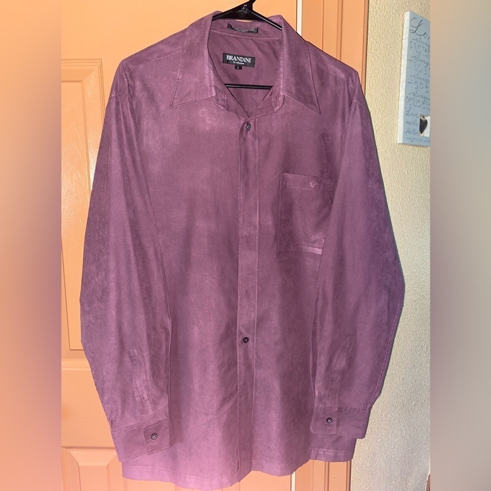 Brandini Collection- EUC - Mens Large Dress Shirt